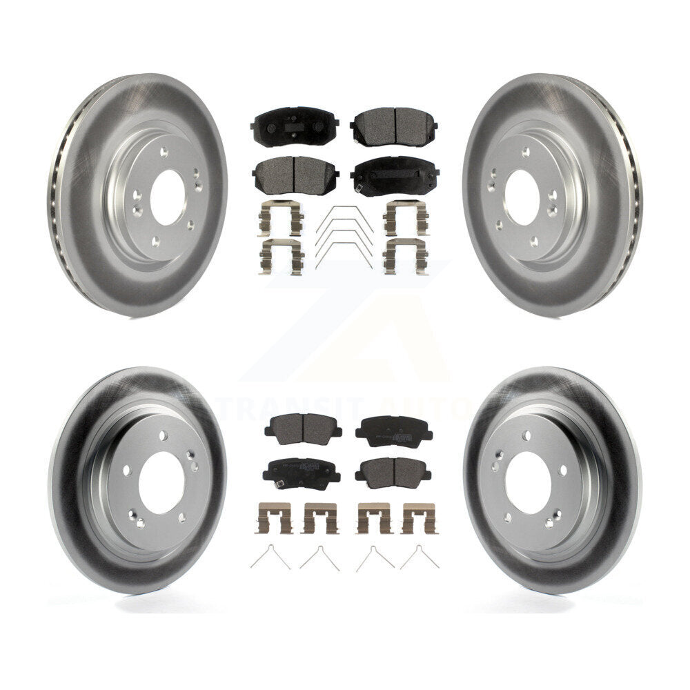 Transit Auto KGF-102856 Disc Brake Kit for 2018-2022 Kia Forte5, Hyundai Elantra GT - Front and Rear