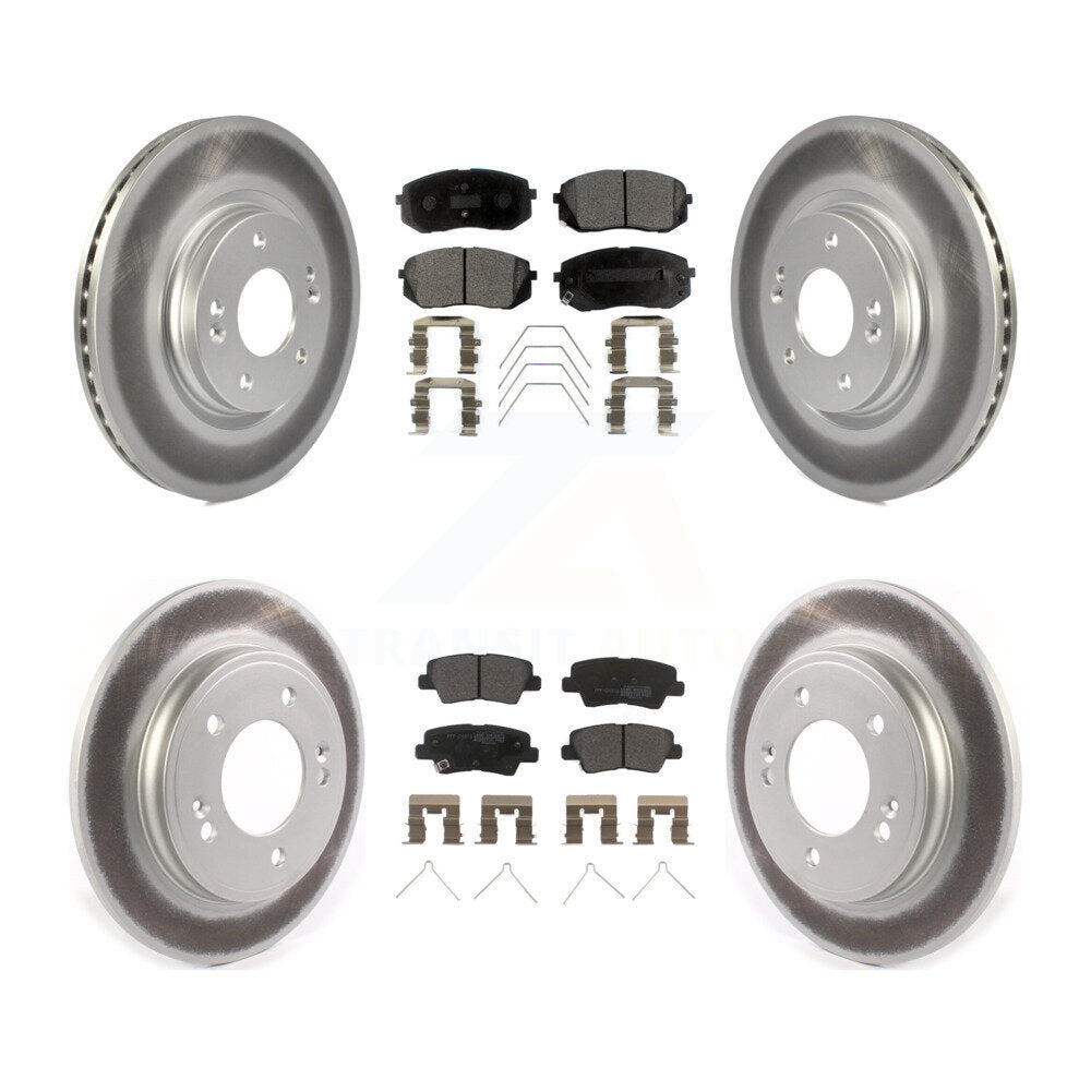 Transit Auto KGF-102866 Disc Brake Kit for 2019-2023 Kia Forte, Kia Forte5, Hyundai Veloster - Front and Rear