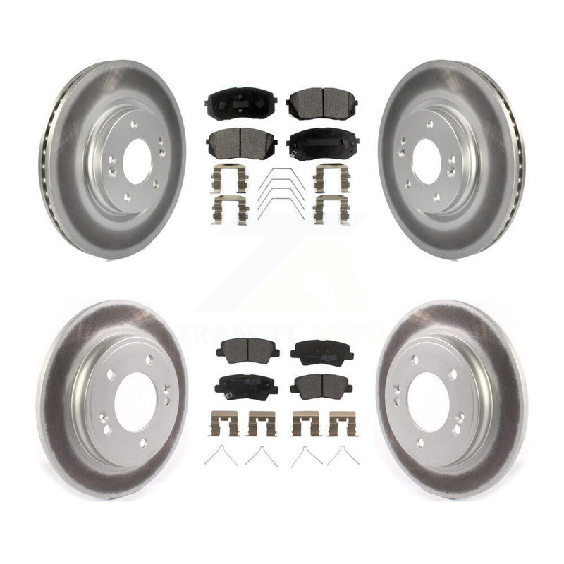 Transit Auto KGF-102866 Disc Brake Kit for 2019-2023 Kia Forte, Kia Forte5, Hyundai Veloster - Front and Rear