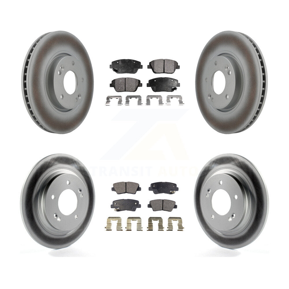 Transit Auto KGF-102867 Disc Brake Kit for 2015 Hyundai Sonata - Front and Rear
