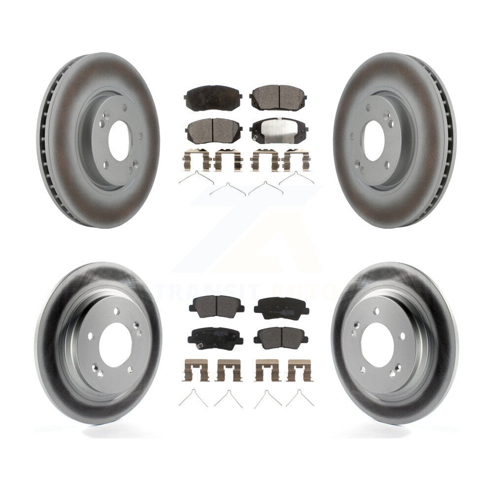 Transit Auto KGF-102879 Disc Brake Kit for 2016 Hyundai Sonata - Front and Rear