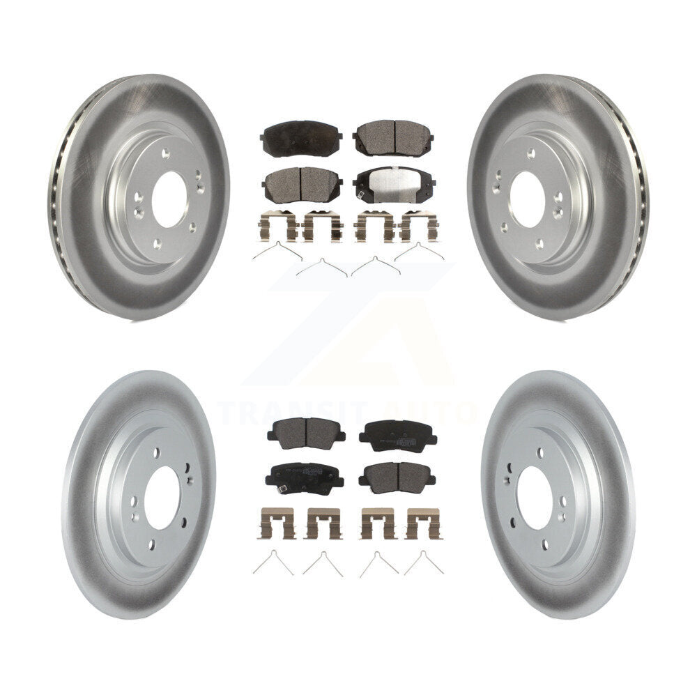 Transit Auto KGF-102880 Disc Brake Kit for 2019-2023 Hyundai Kona Electric, Kia Niro EV - Front and Rear
