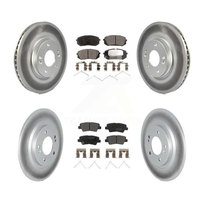 Transit Auto KGF-102880 Disc Brake Kit for 2019-2023 Hyundai Kona Electric, Kia Niro EV - Front and Rear