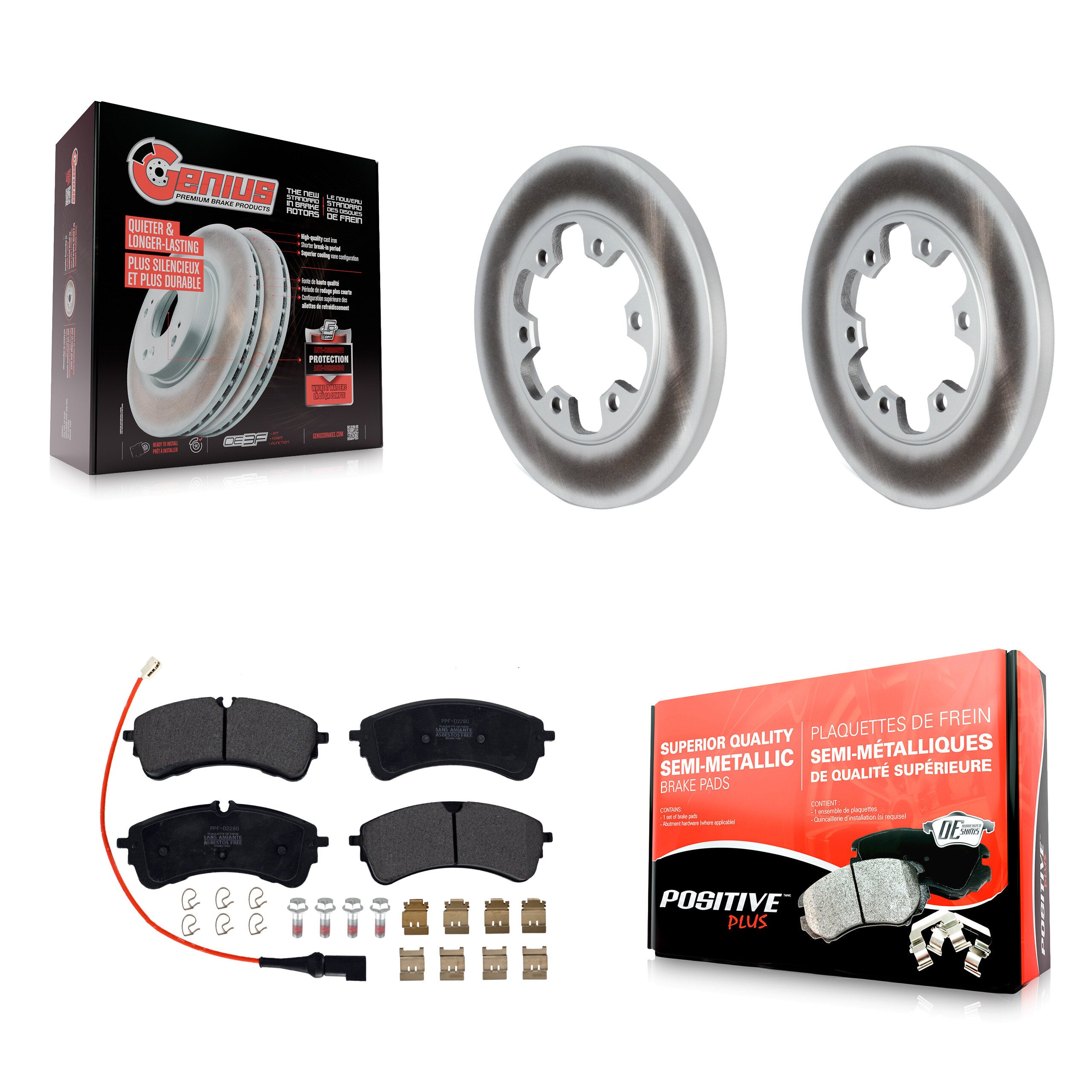 Transit Auto KGF-102887 Disc Brake Kit for 2020-2023 Ford Transit-350, Ford Transit-350 HD and More - Rear
