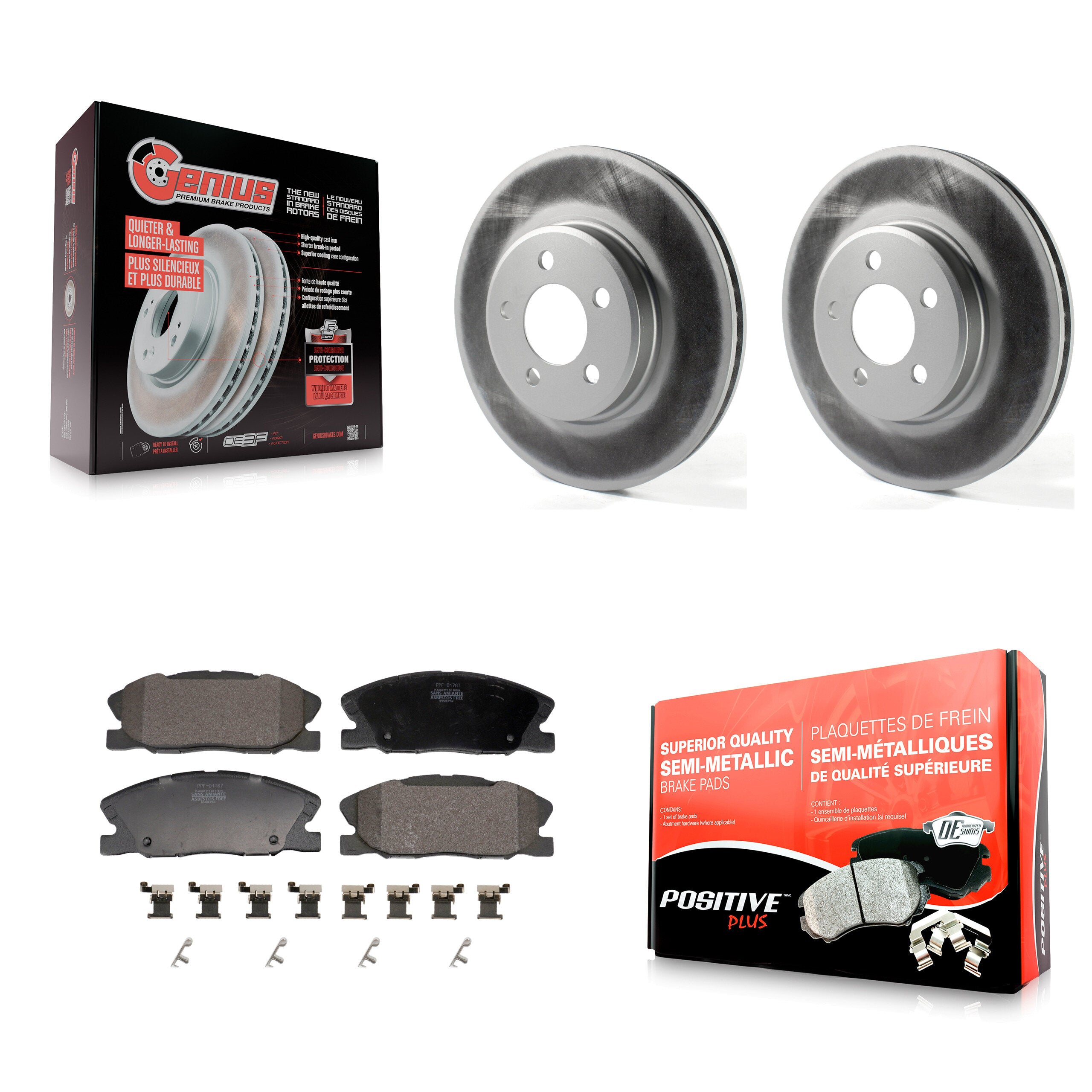 Transit Auto KGF-102925 Disc Brake Kit for 2014 Dodge Charger - Front