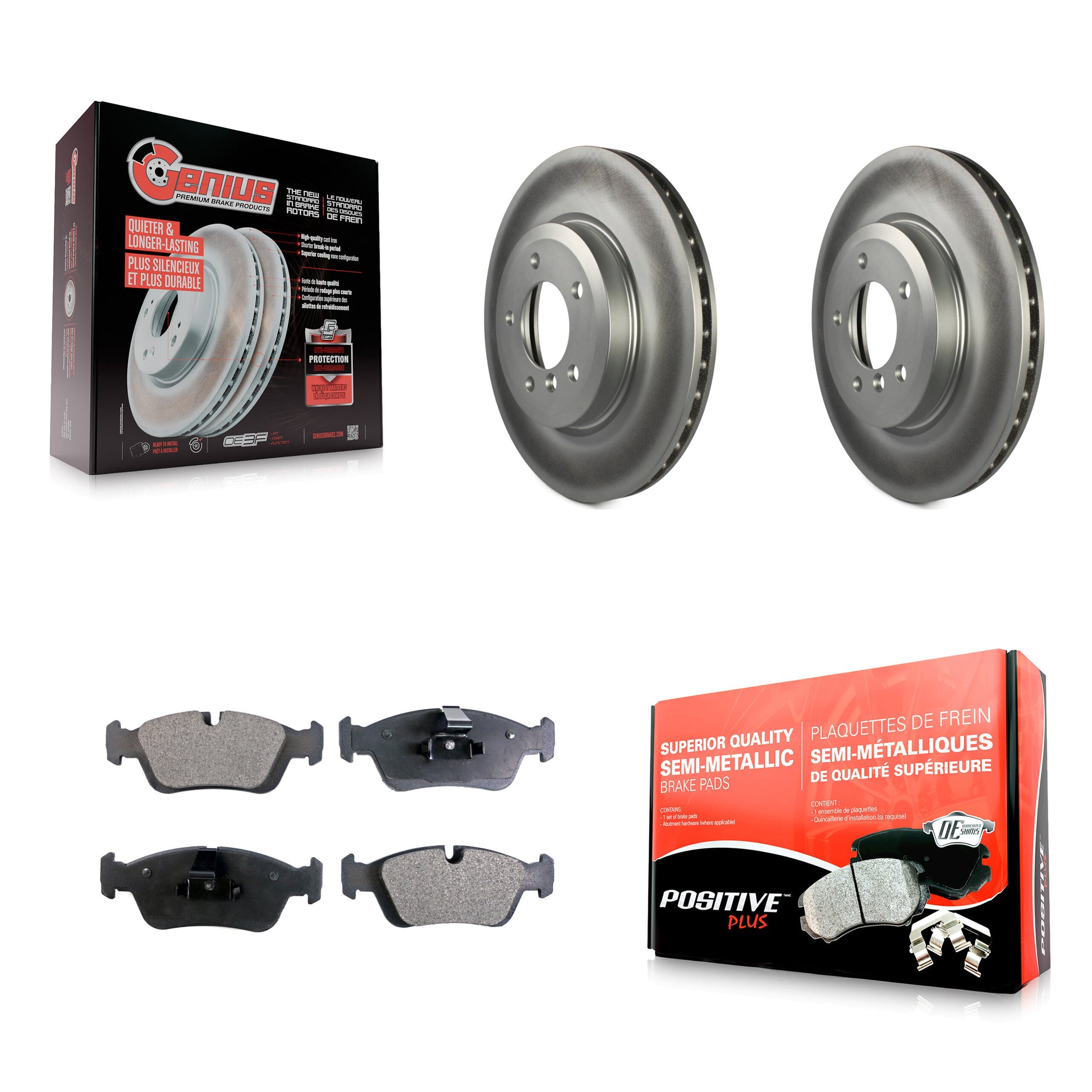 Transit Auto KGF-102933 Disc Brake Kit for 2001-2005 BMW 320i - Front
