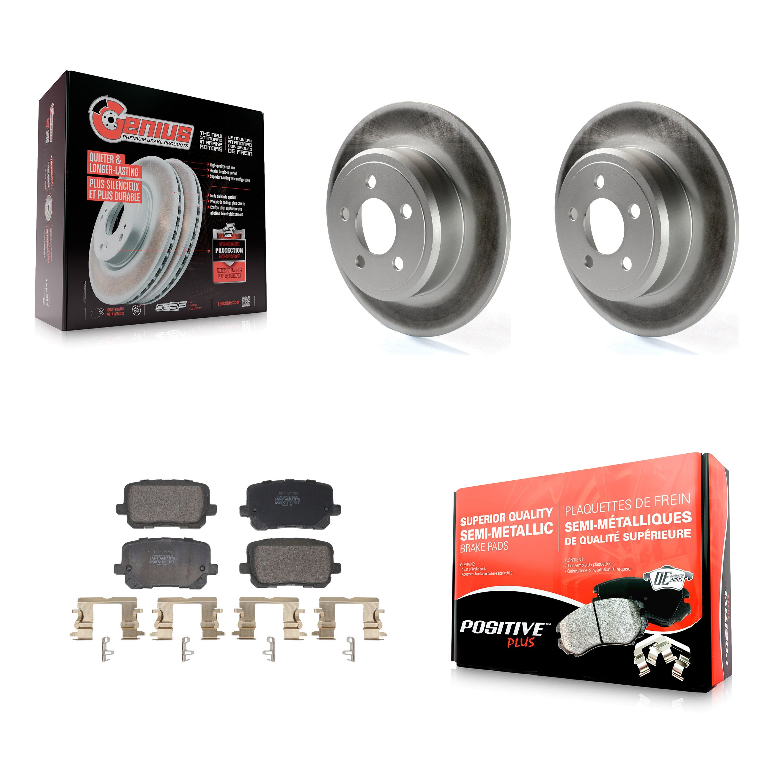 Transit Auto KGF-102954 Disc Brake Kit for 2014-2023 Dodge Charger - Rear