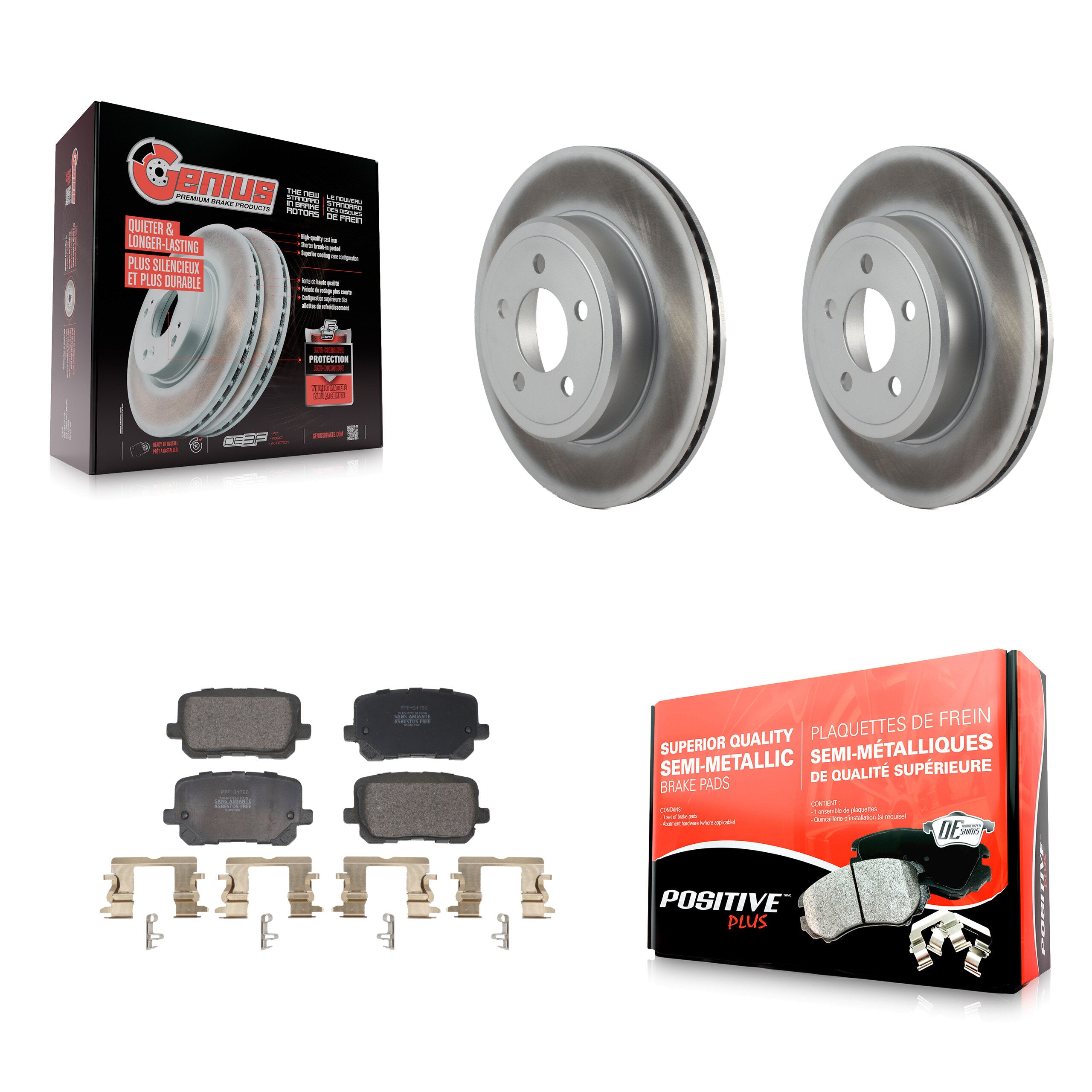 Transit Auto KGF-102955 Disc Brake Kit for 2017-2018 Dodge Charger - Rear