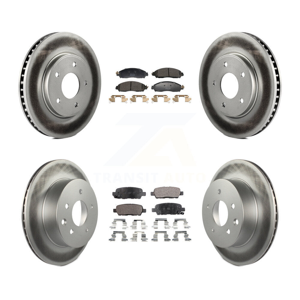 Transit Auto KGF-102975 Disc Brake Kit for 2018-2022 Nissan LEAF - Front and Rear