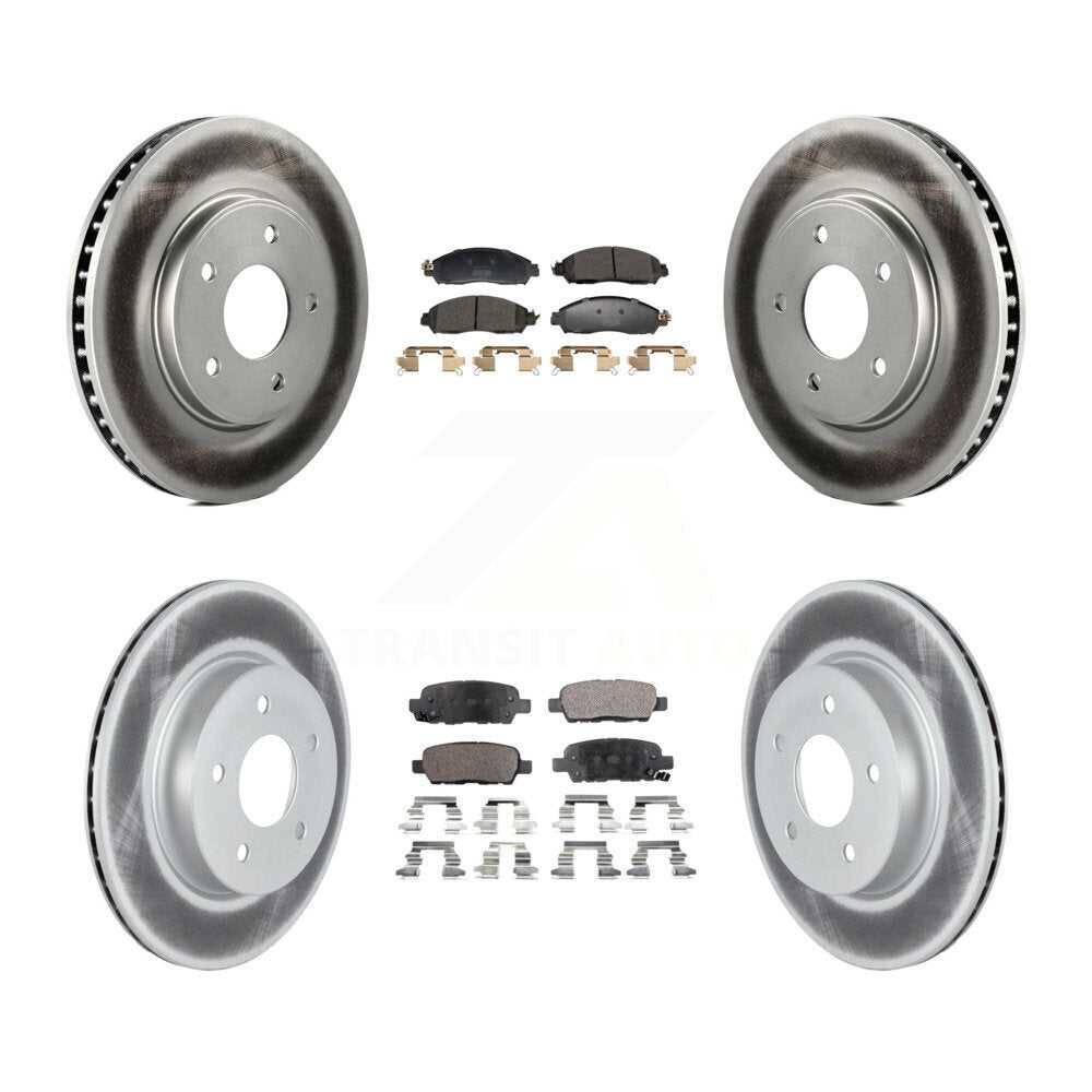 Transit Auto KGF-102976 Disc Brake Kit for 2018 Nissan LEAF - Front and Rear