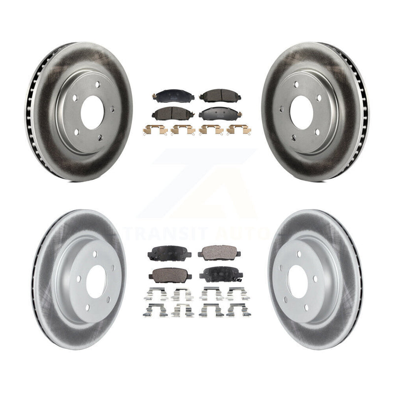 Transit Auto KGF-102976 Disc Brake Kit for 2018 Nissan LEAF - Front and Rear