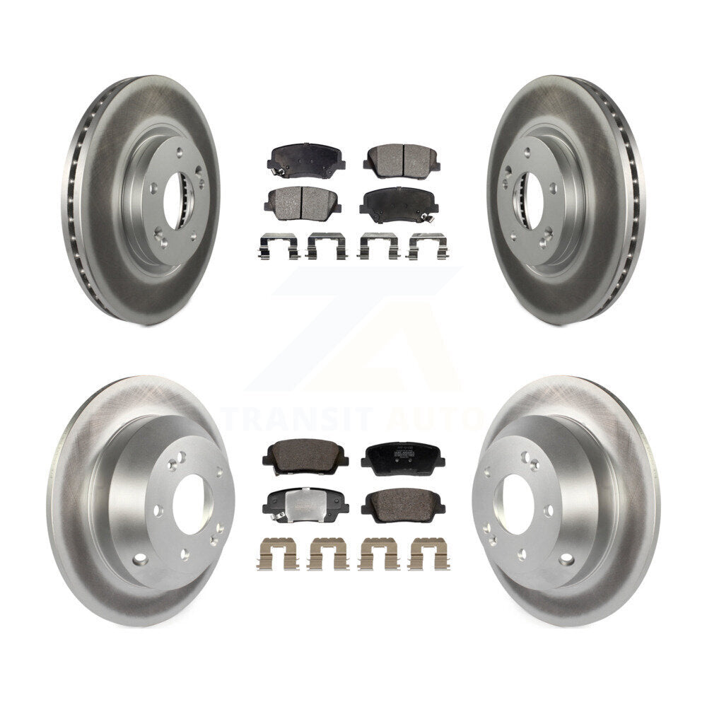 Transit Auto KGF-102999 Disc Brake Kit for 2010-2013 Kia Sorento, Hyundai Santa Fe - Front and Rear
