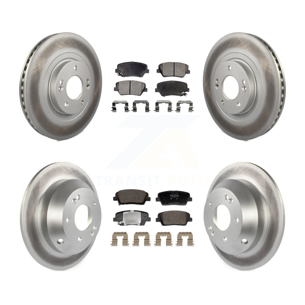 Transit Auto KGF-103000 Disc Brake Kit for 2013-2016 Kia Sorento, Hyundai Santa Fe Sport - Front and Rear