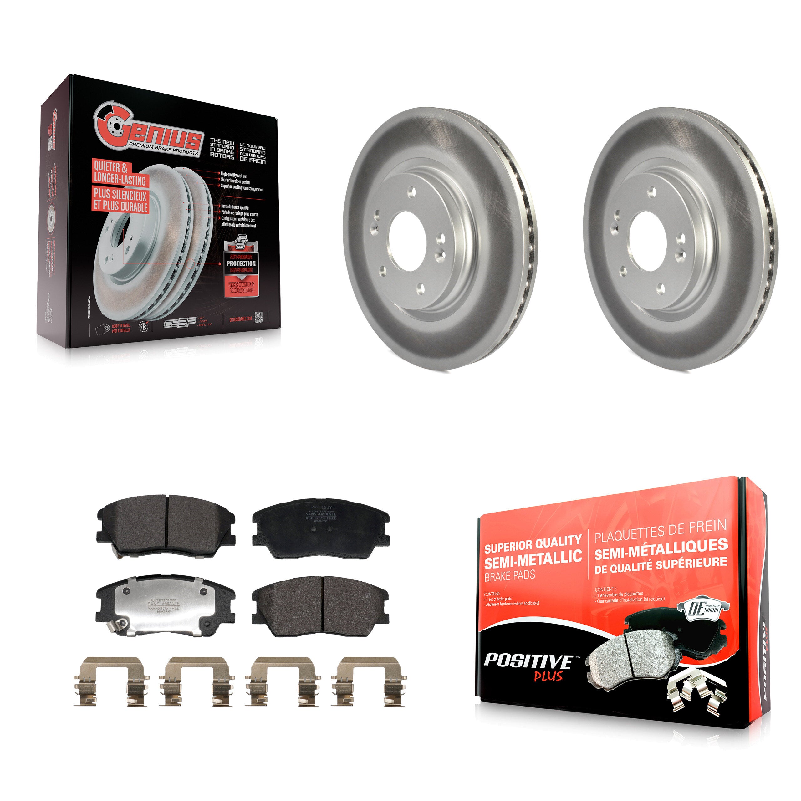 Transit Auto KGF-103016 Disc Brake Kit for 2017-2023 Kia Soul, Kia Soul EV - Front