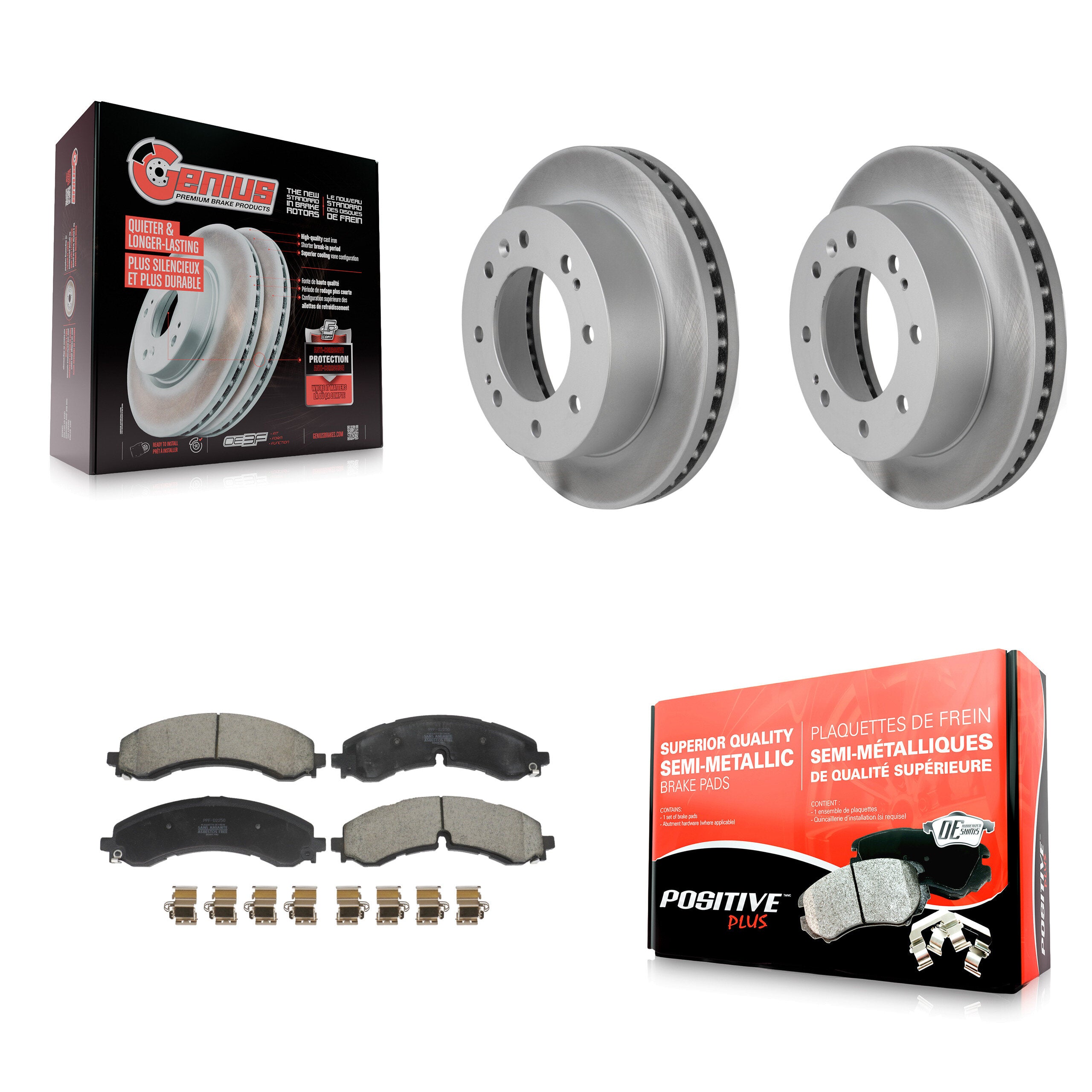 Transit Auto KGF-103017 Disc Brake Kit for 2020-2024 Chevrolet Silverado 2500 HD, Chevrolet Silverado 3500 HD and More - Front