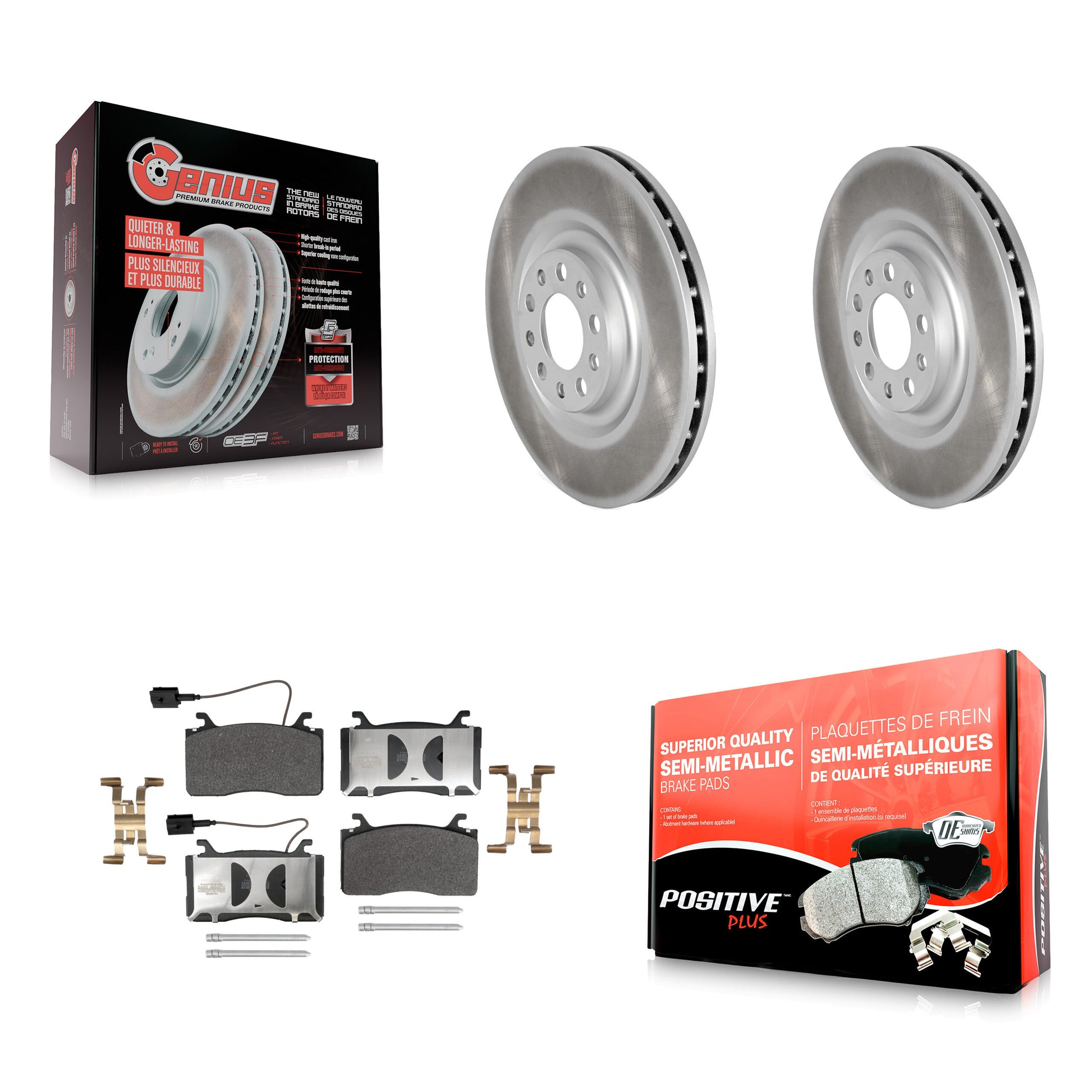 Transit Auto KGF-103022 Disc Brake Kit for 2017-2022 Alfa Romeo Stelvio, Alfa Romeo Giulia - Front
