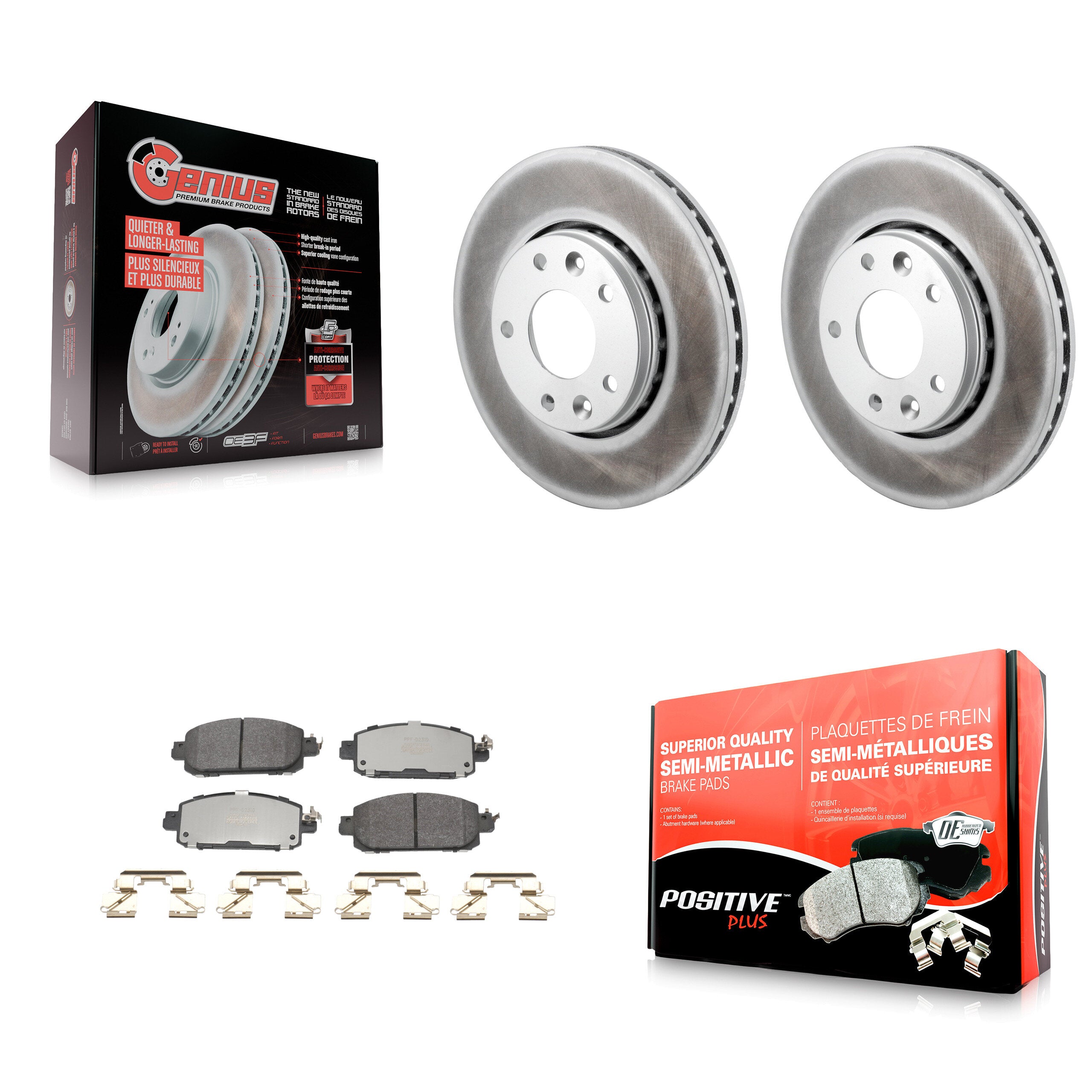 Transit Auto KGF-103027 Disc Brake Kit for 2020-2023 Nissan Kicks, Nissan Sentra - Front