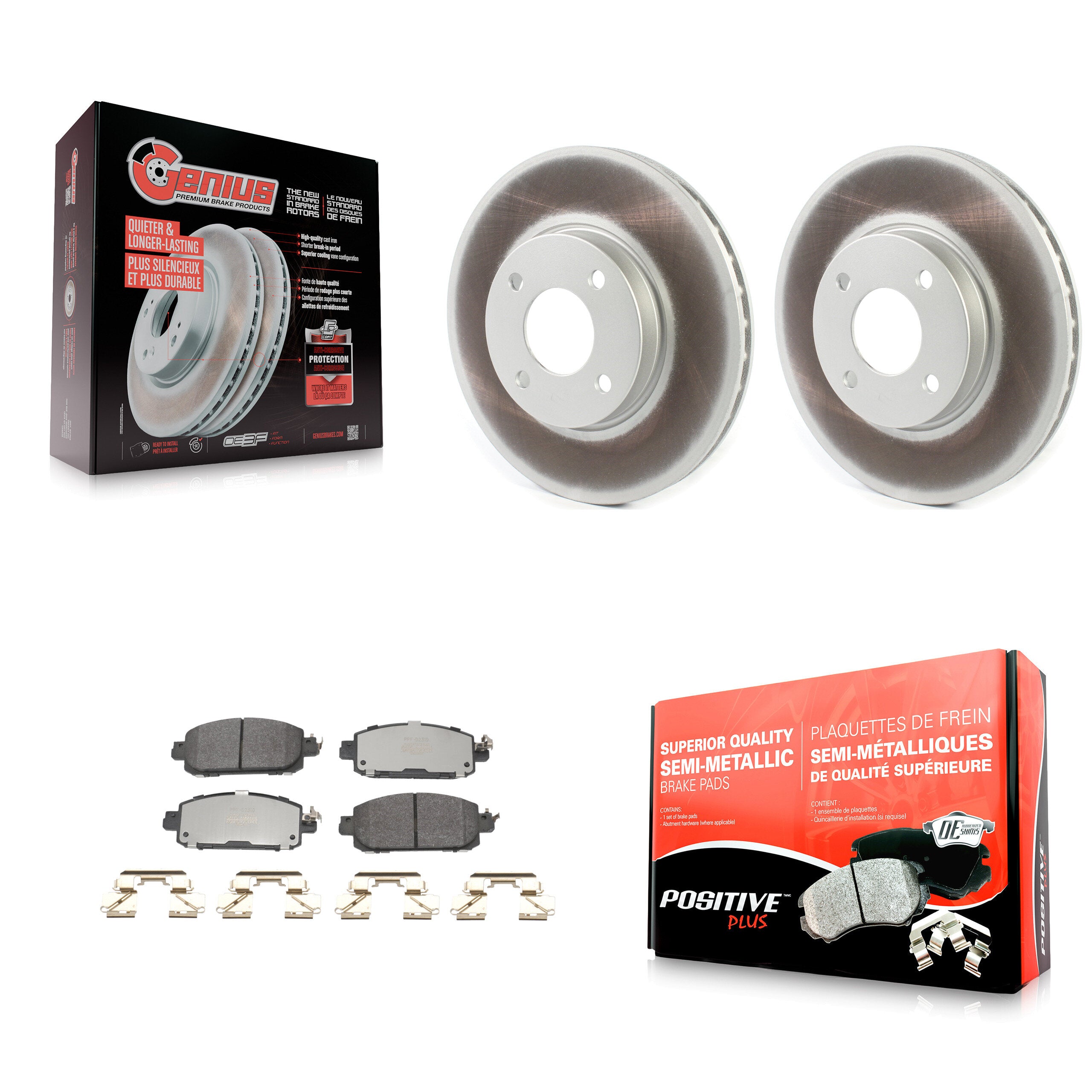 Transit Auto KGF-103028 Disc Brake Kit for 2024 Nissan Sentra - Front