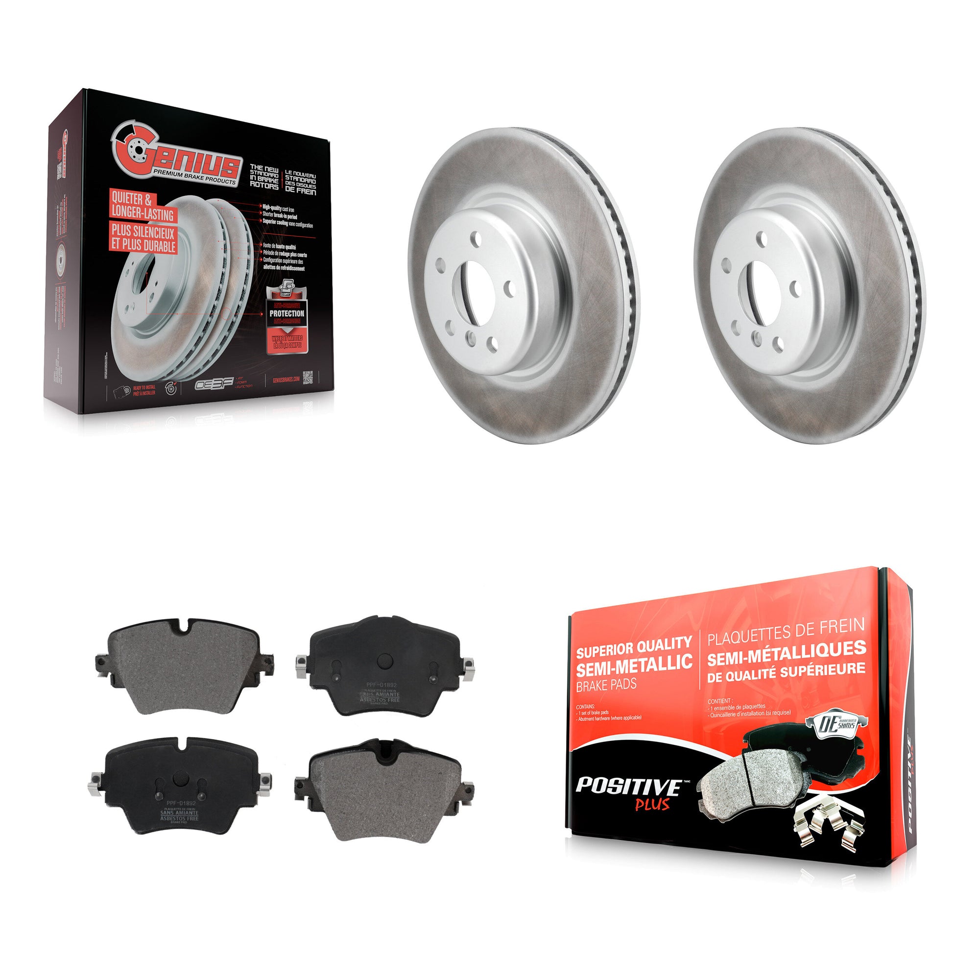 Transit Auto KGF-103034 Disc Brake Kit for 2018-2022 BMW 430i, BMW 430i xDrive and More - Front