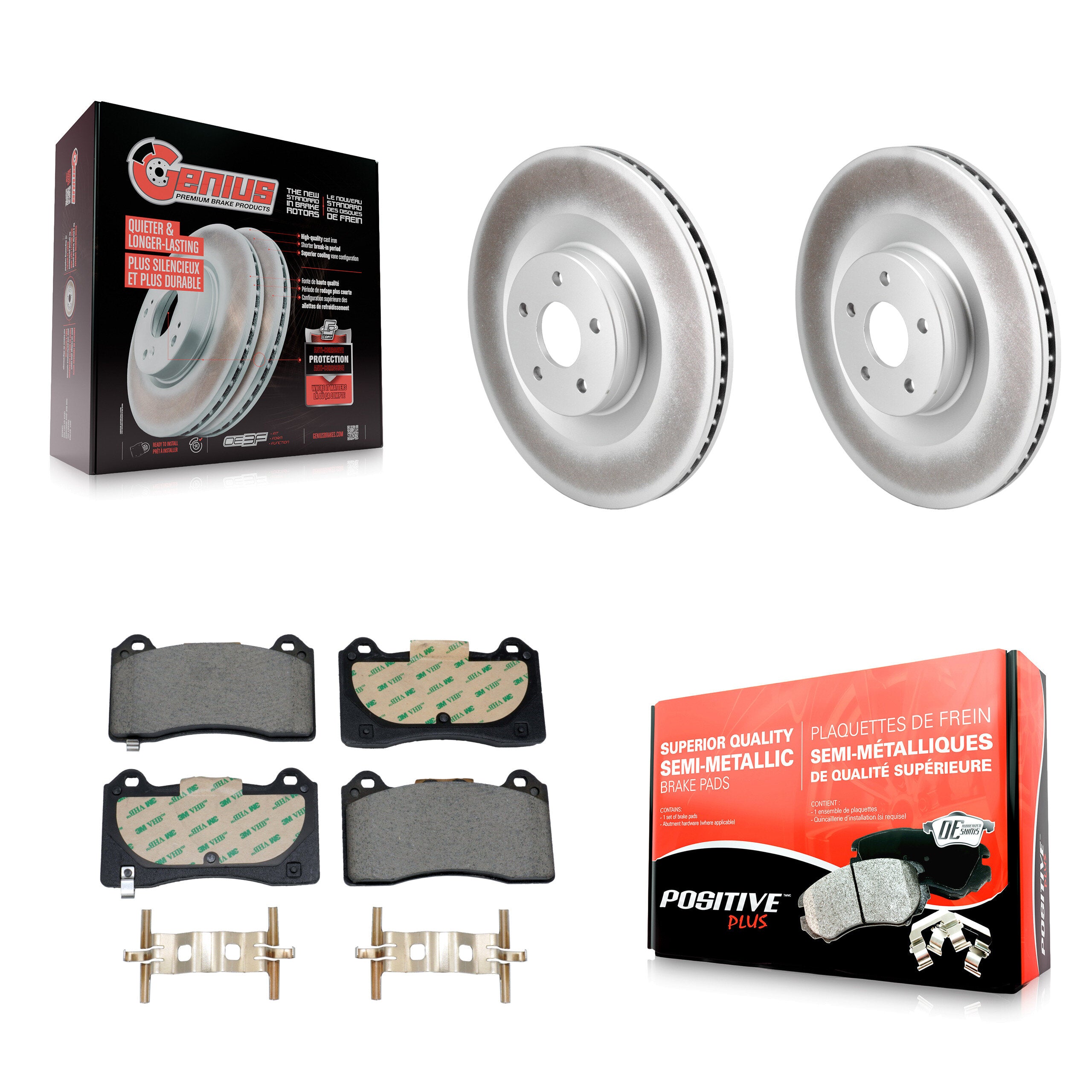 Transit Auto KGF-103040 Disc Brake Kit for 2016-2018 Ford Focus - Front