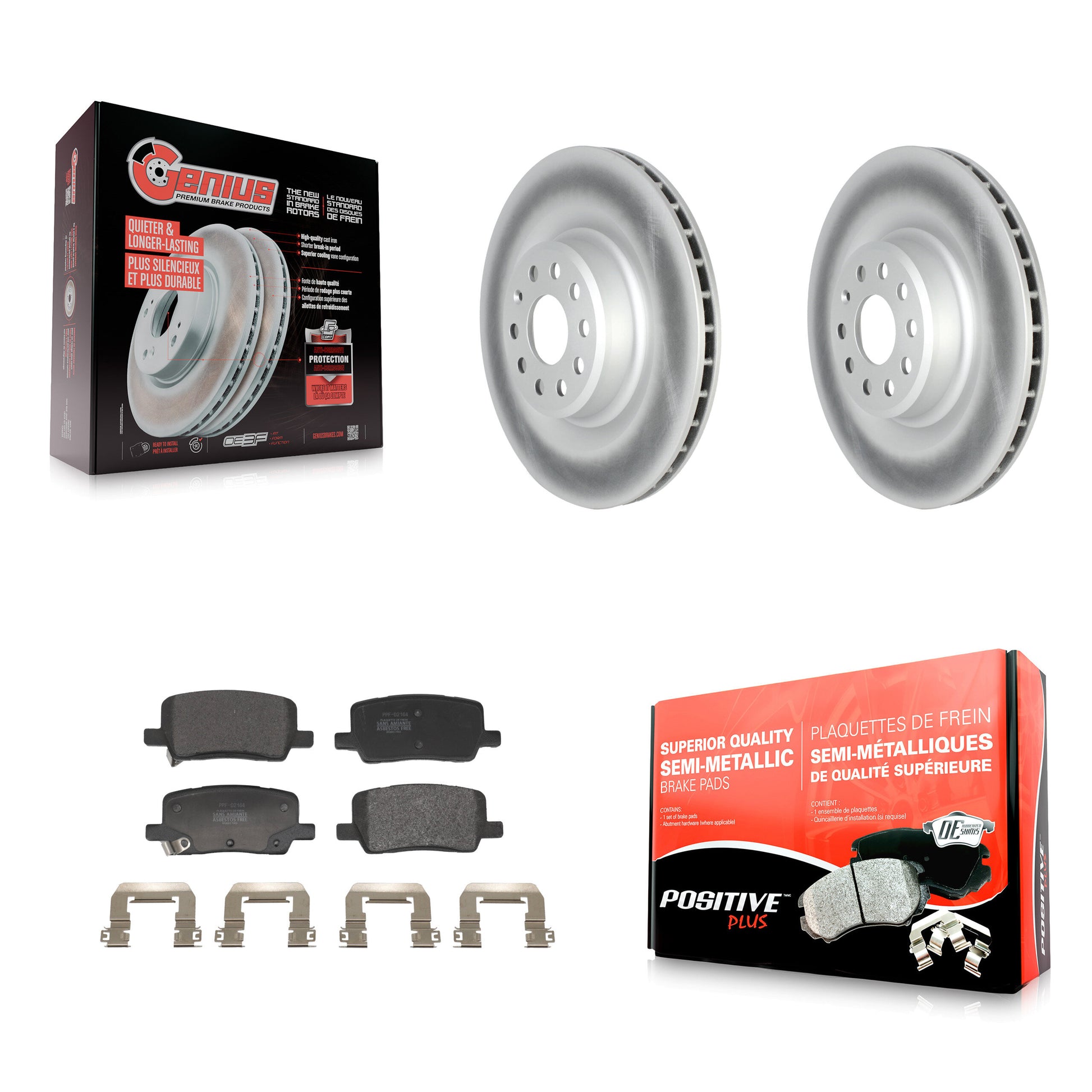 Transit Auto KGF-103053 Disc Brake Kit for 2017-2020 Tesla S, Tesla X - Rear