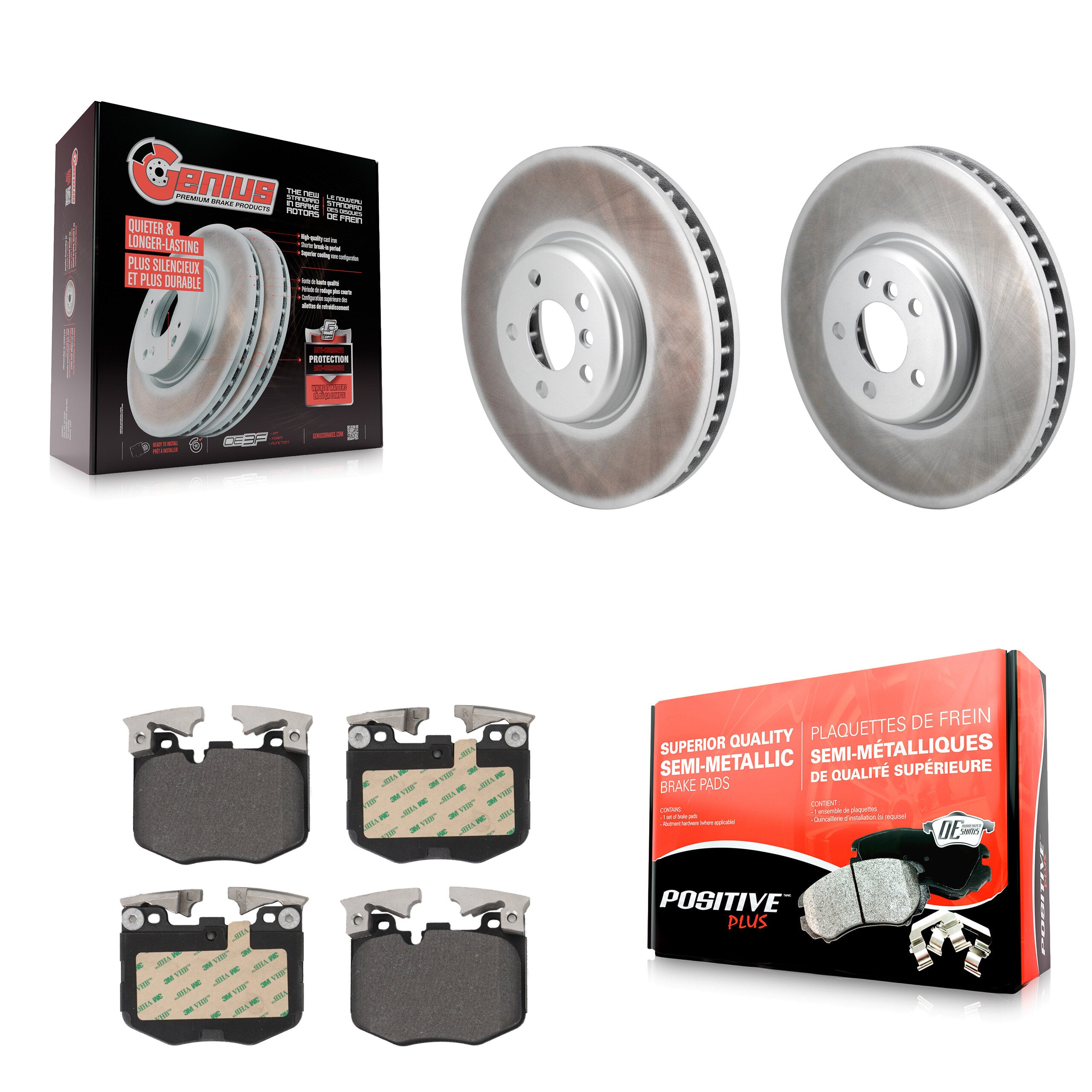Transit Auto KGF-103079 Disc Brake Kit for 2016-2023 Toyota GR Supra, BMW 230i and More - Front