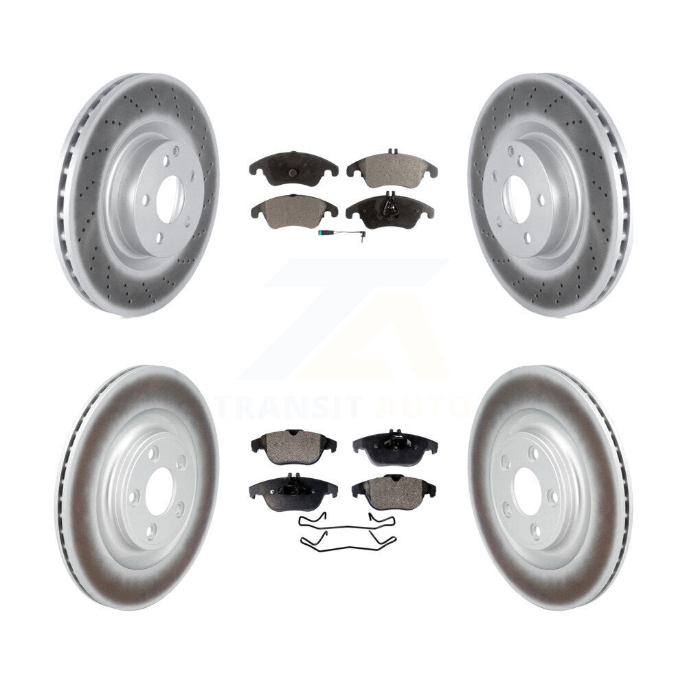 Transit Auto KGF-103108 Disc Brake Kit for 2017 Mercedes-Benz E400 - Front and Rear