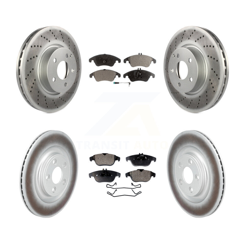 Transit Auto KGF-103110 Disc Brake Kit for 2017 Mercedes-Benz E400 - Front and Rear