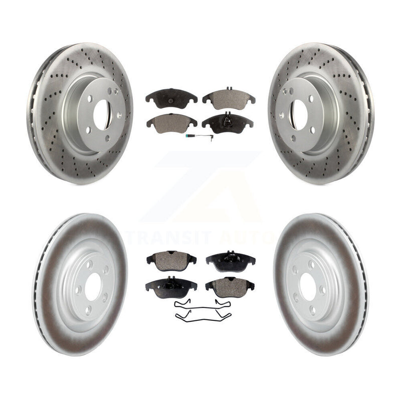 Transit Auto KGF-103110 Disc Brake Kit for 2017 Mercedes-Benz E400 - Front and Rear