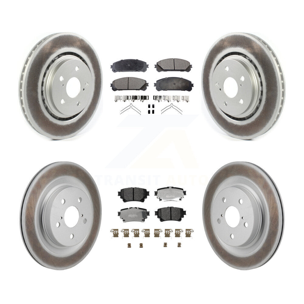 Transit Auto KGF-103117 Disc Brake Kit for 2022-2023 Toyota Crown, Lexus NX250 and More - Front and Rear