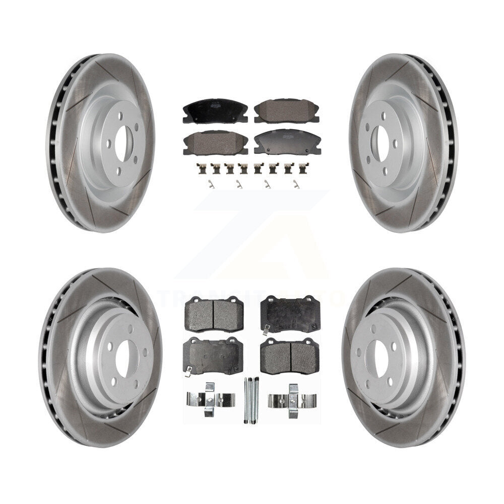 Transit Auto KGF-103128 Disc Brake Kit for 2014-2021 Dodge Charger - Front and Rear