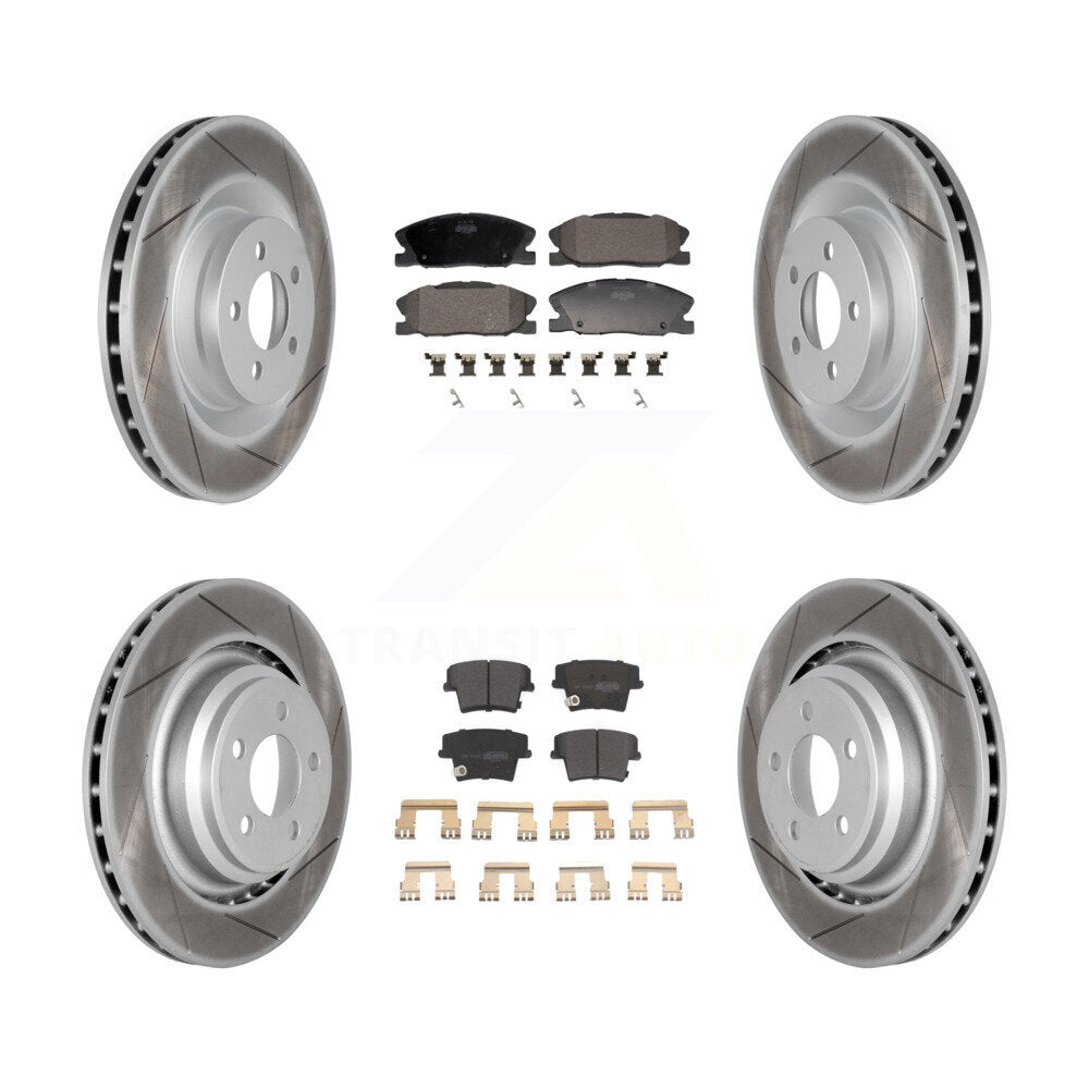 Transit Auto KGF-103132 Disc Brake Kit for 2015 Dodge Charger - Front and Rear