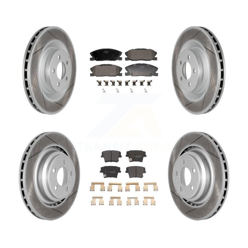 Transit Auto KGF-103132 Disc Brake Kit for 2015 Dodge Charger - Front and Rear