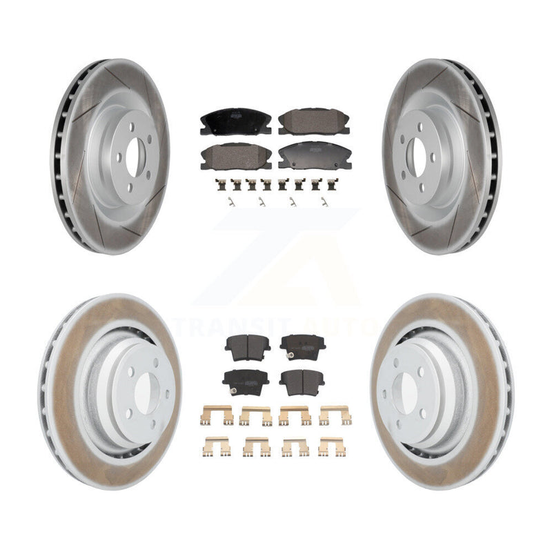 Transit Auto KGF-103133 Disc Brake Kit for 2015 Dodge Charger - Front and Rear