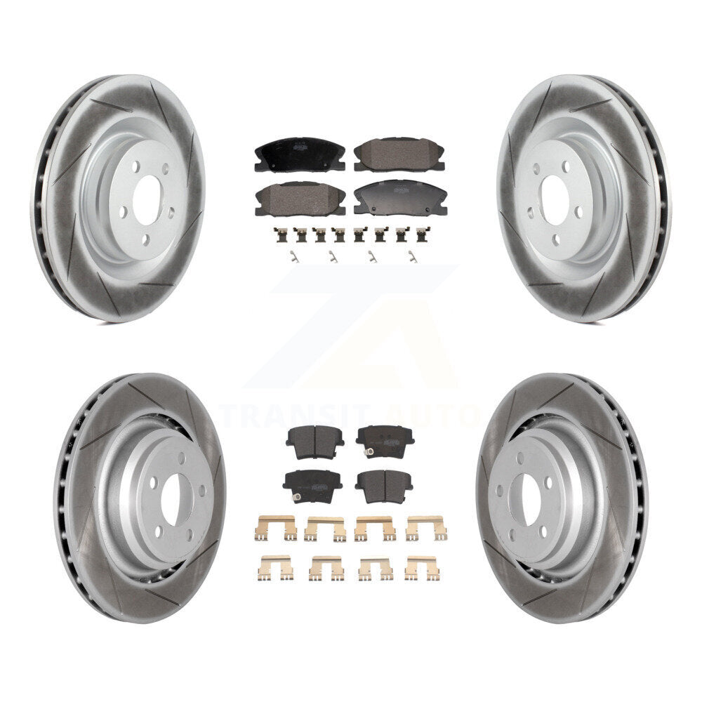 Transit Auto KGF-103134 Disc Brake Kit for 2015 Dodge Charger - Front and Rear