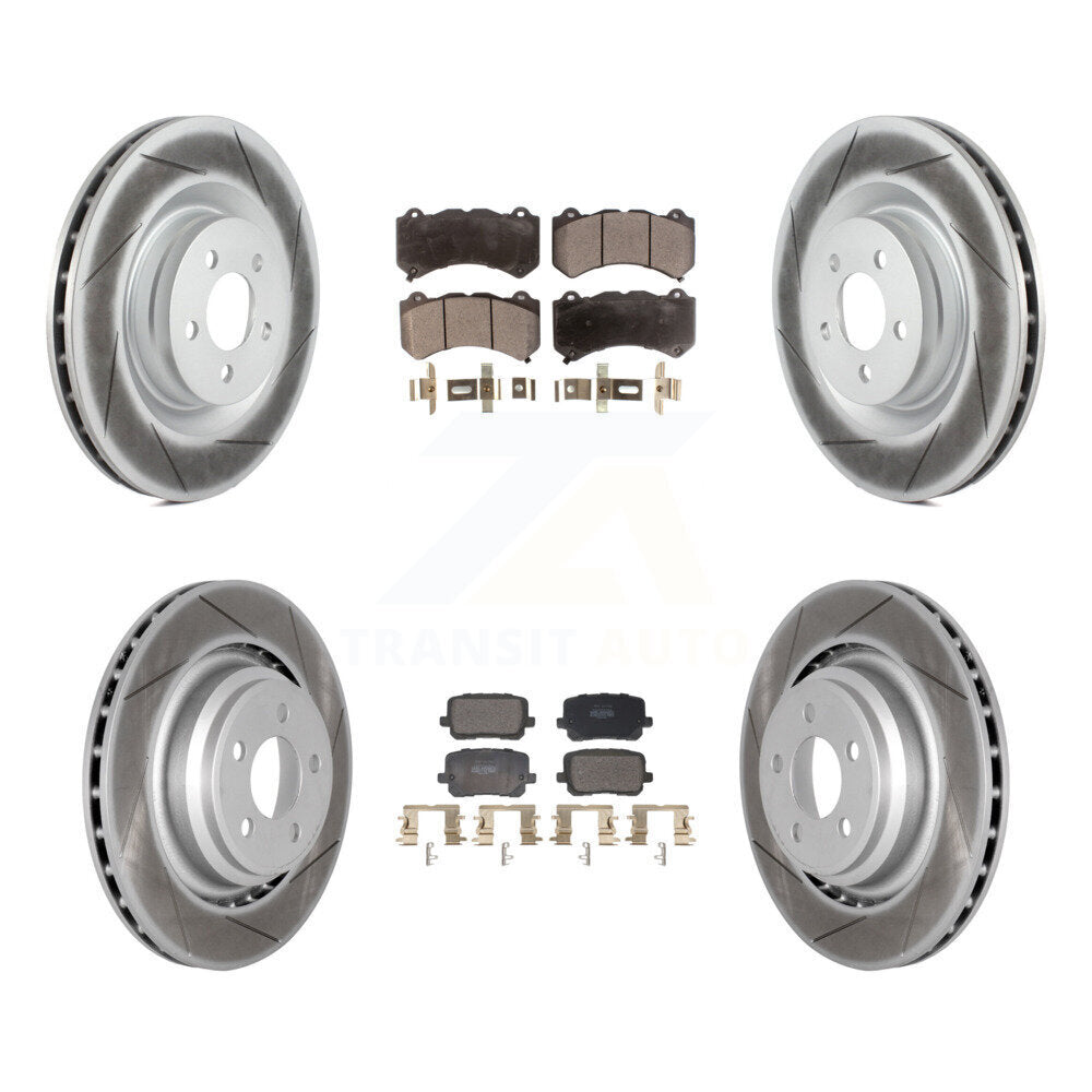 Transit Auto KGF-103138 Disc Brake Kit for 2016 Dodge Charger - Front and Rear