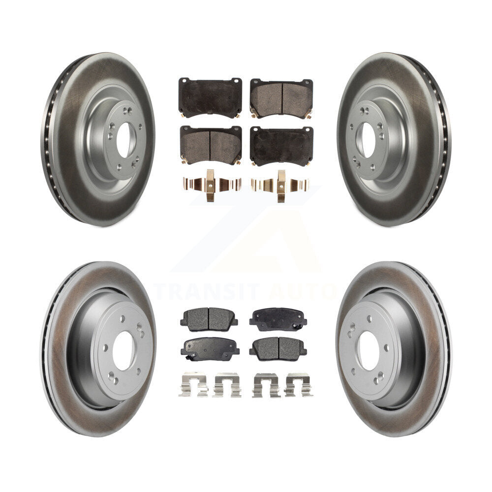 Transit Auto KGF-103146 Disc Brake Kit for 2011 Hyundai Equus - Front and Rear