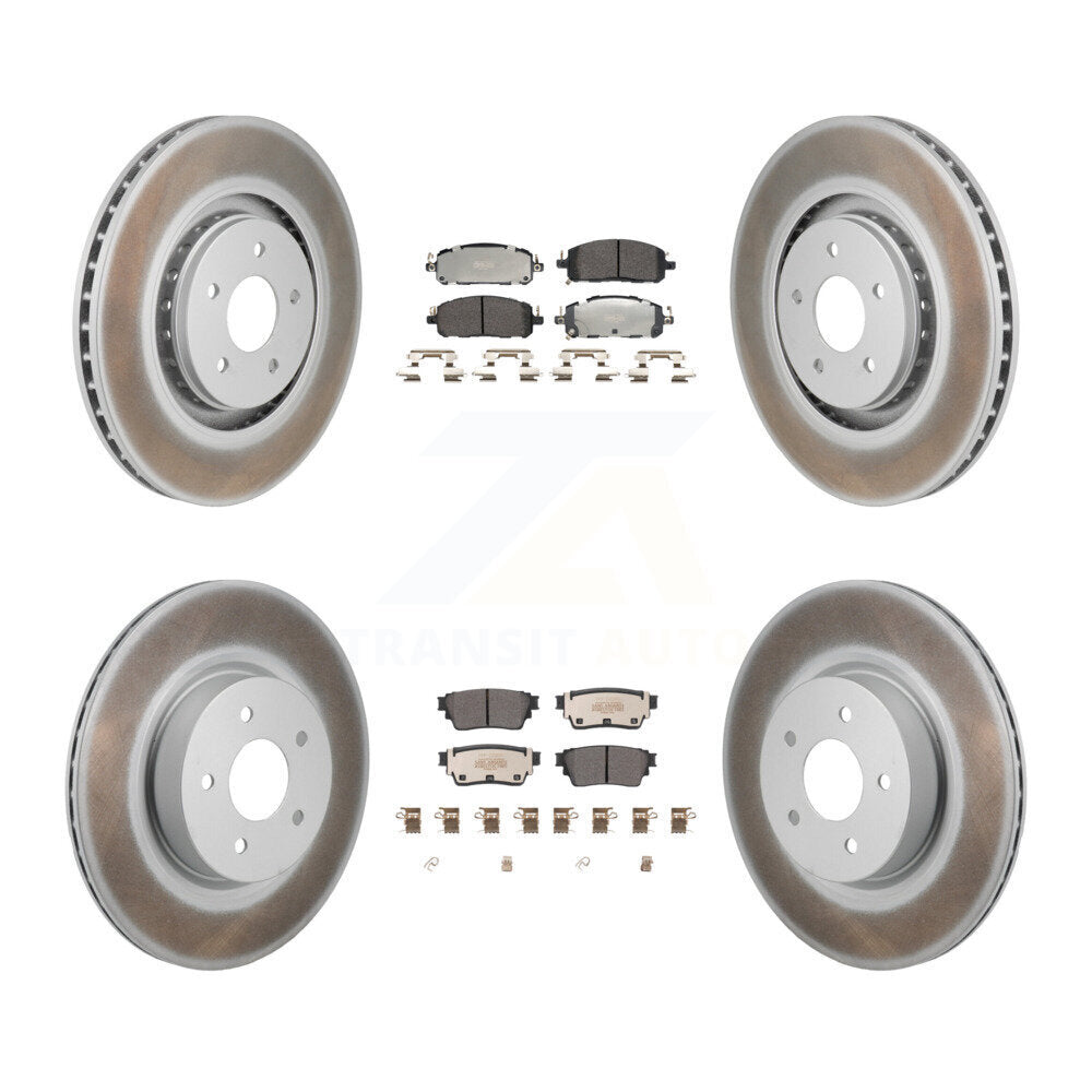 Transit Auto KGF-103154 Disc Brake Kit for 2022-2023 INFINITI QX60, Mitsubishi Outlander, Nissan Pathfinder - Front and Rear