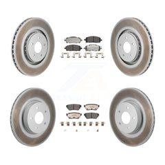 Transit Auto KGF-103154 Disc Brake Kit for 2022-2023 INFINITI QX60, Mitsubishi Outlander, Nissan Pathfinder - Front and Rear
