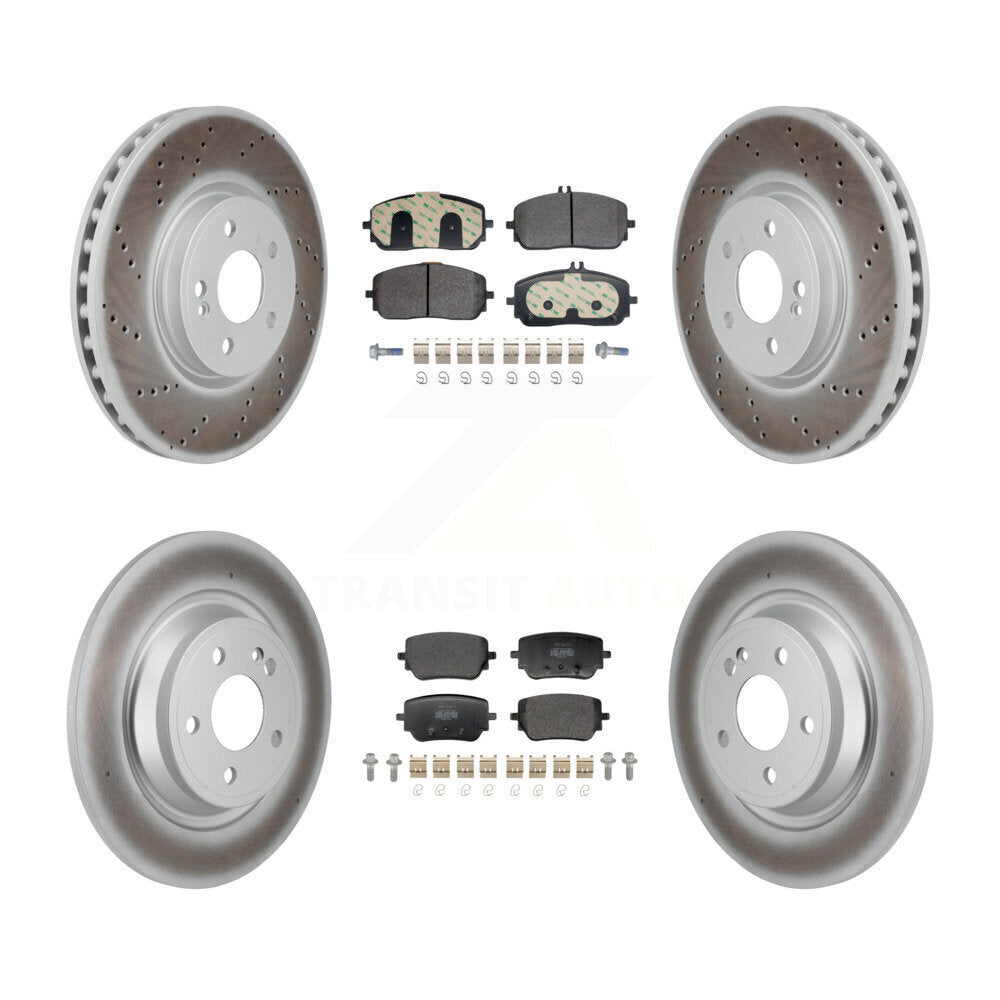 Transit Auto KGF-103167 Disc Brake Kit for 2020-2023 Mercedes-Benz EQB 300, Mercedes-Benz EQB 350, Mercedes-Benz GLB250 - Front and Rear