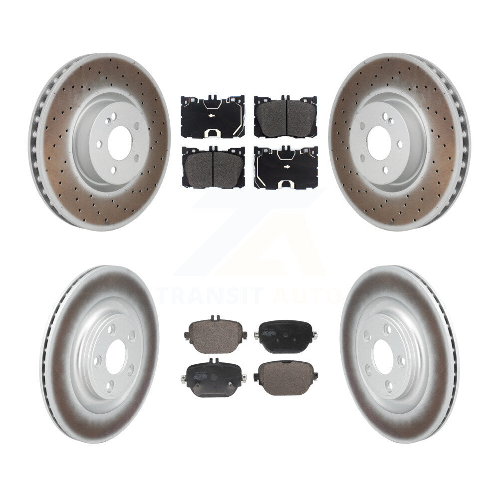 Transit Auto KGF-103177 Disc Brake Kit for 2017-2022 Mercedes-Benz E450, Mercedes-Benz E53 AMG and More - Front and Rear