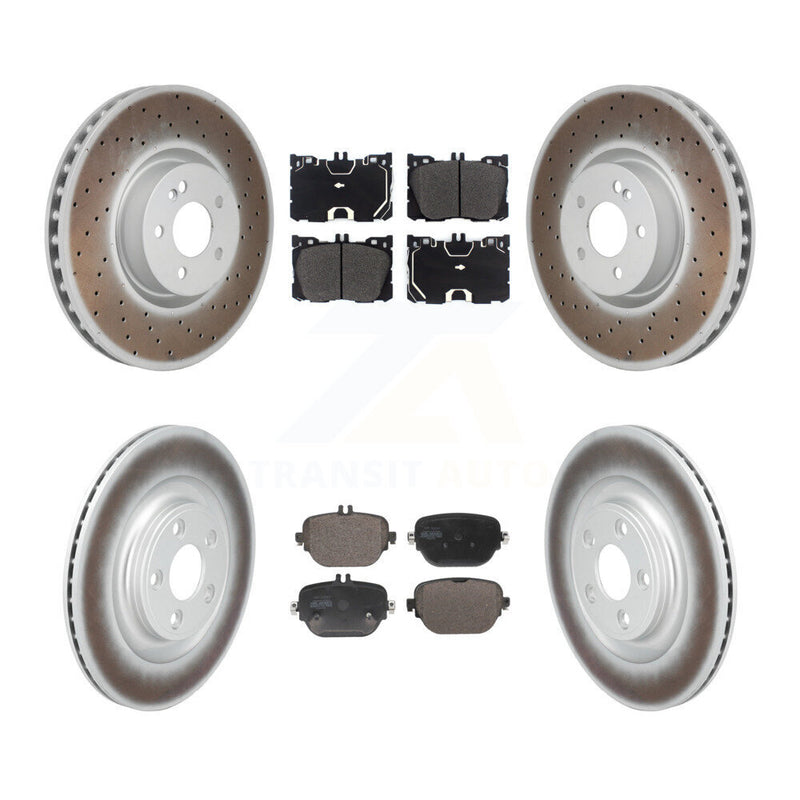 Transit Auto KGF-103177 Disc Brake Kit for 2017-2022 Mercedes-Benz E450, Mercedes-Benz E53 AMG and More - Front and Rear