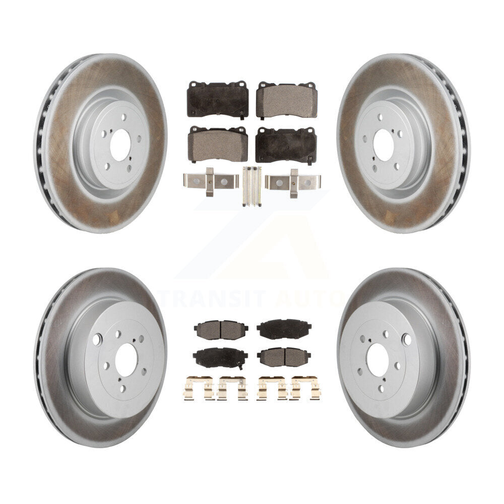 Transit Auto KGF-103181 Disc Brake Kit for 2017 Subaru BRZ - Front and Rear