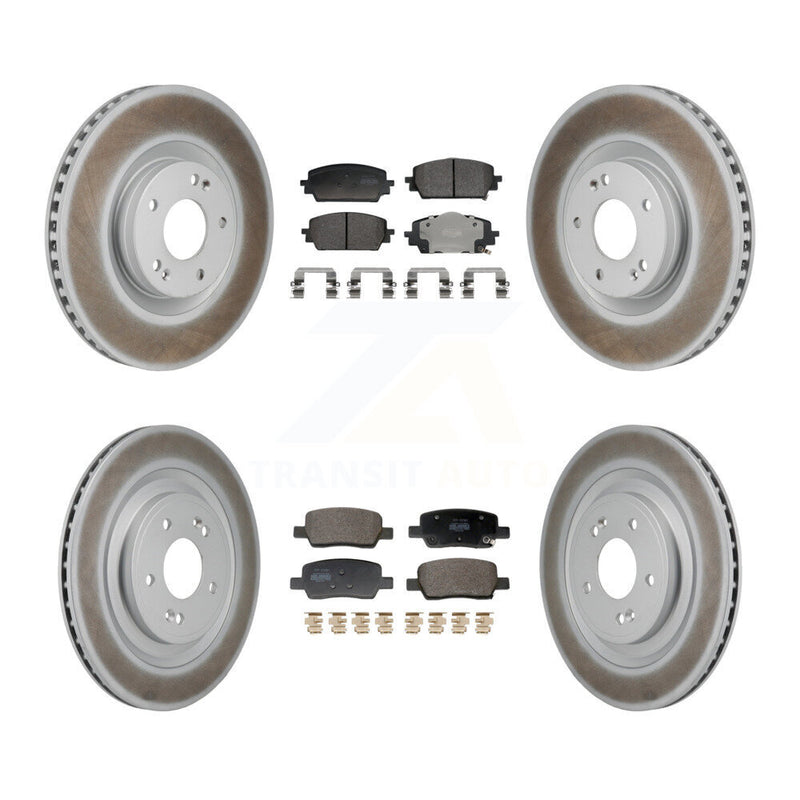 Transit Auto KGF-103189 Disc Brake Kit for 2021-2024 Hyundai Santa Fe, Kia Sorento - Front and Rear