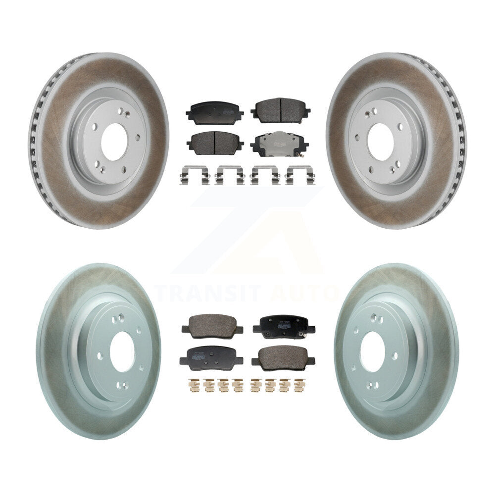 Transit Auto KGF-103190 Disc Brake Kit for 2021-2024 Kia Sorento, Hyundai Santa Fe - Front and Rear