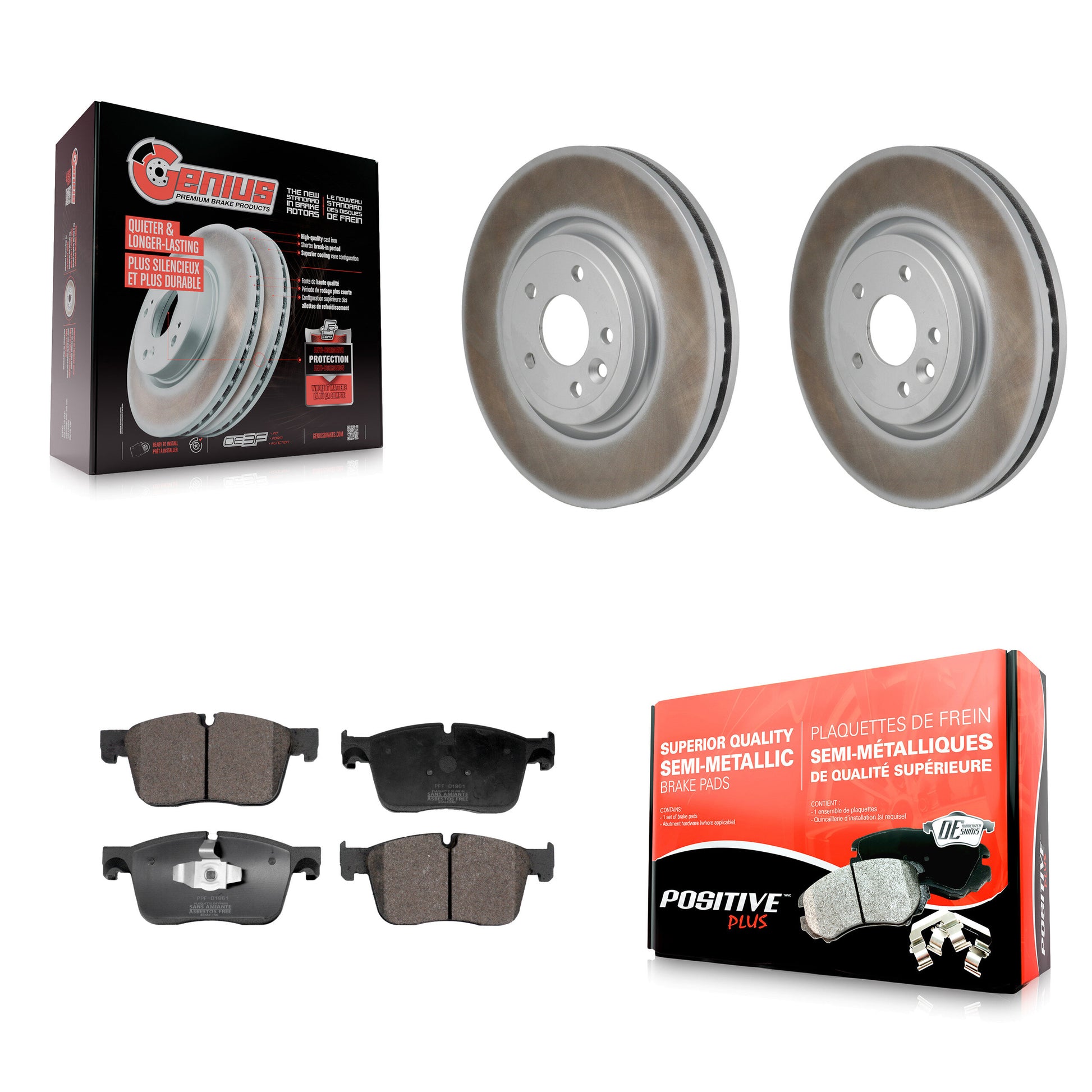 Transit Auto KGF-103213 Disc Brake Kit for 2016-2019 Jaguar XF - Front