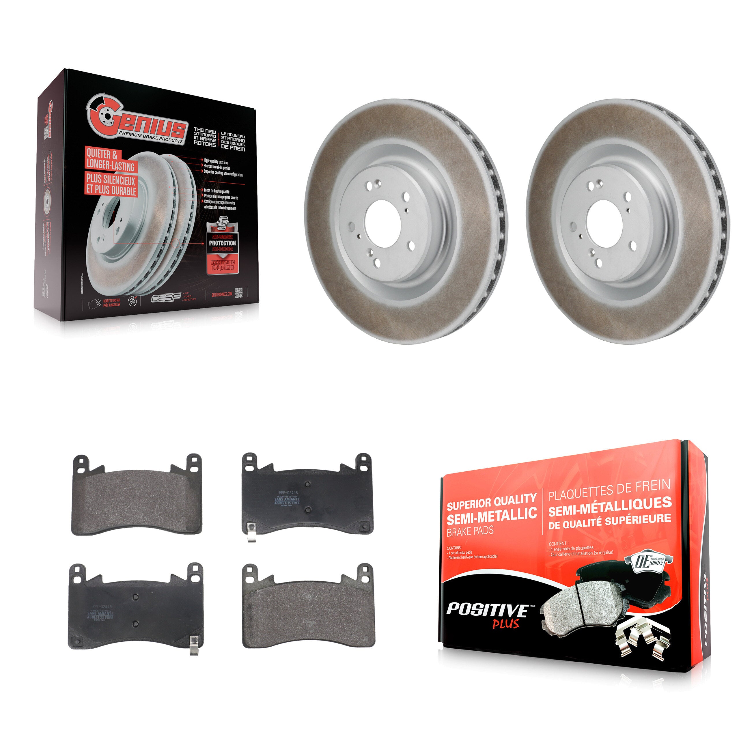 Transit Auto KGF-103221 Disc Brake Kit for 2021-2023 Acura MDX, Acura TLX - Front