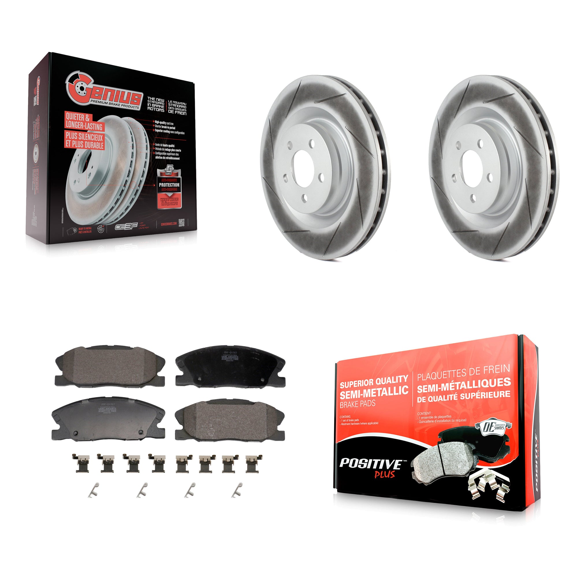 Transit Auto KGF-103223 Disc Brake Kit for 2014-2021 Dodge Charger - Front