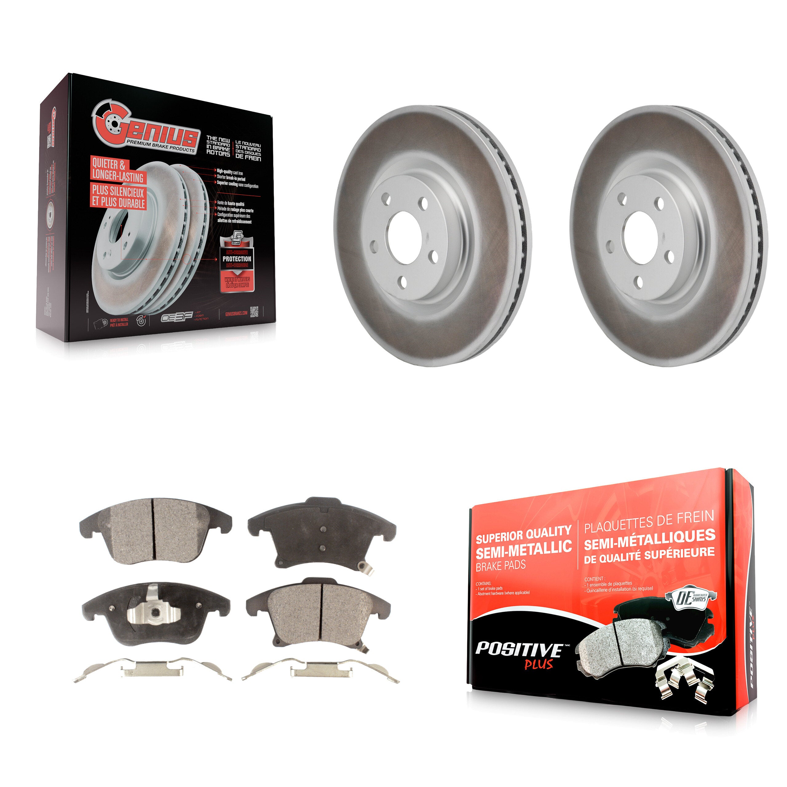 Transit Auto KGF-103227 Disc Brake Kit for 2017-2020 Lincoln MKZ - Front