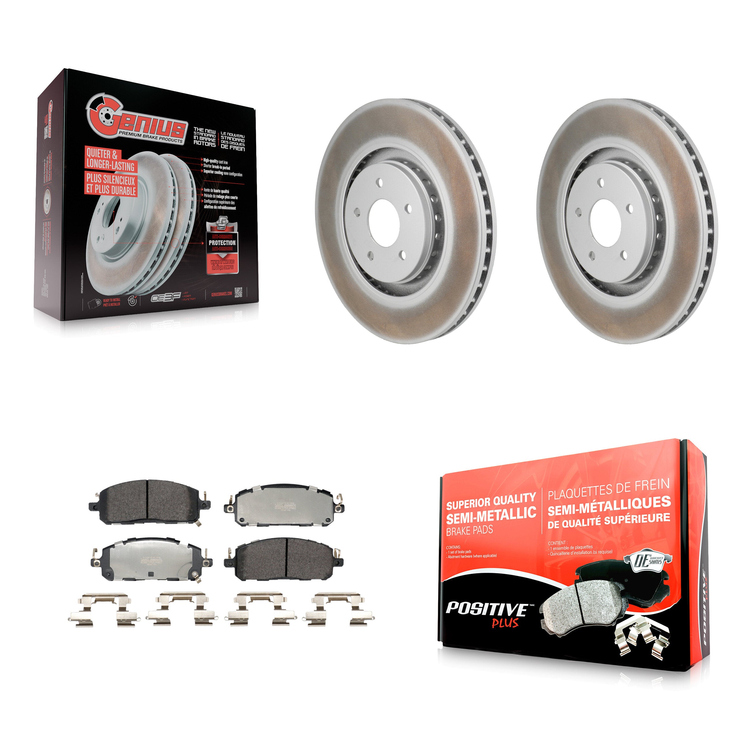 Transit Auto KGF-103235 Disc Brake Kit for 2022-2023 Nissan ARIYA, INFINITI QX60 and More - Front